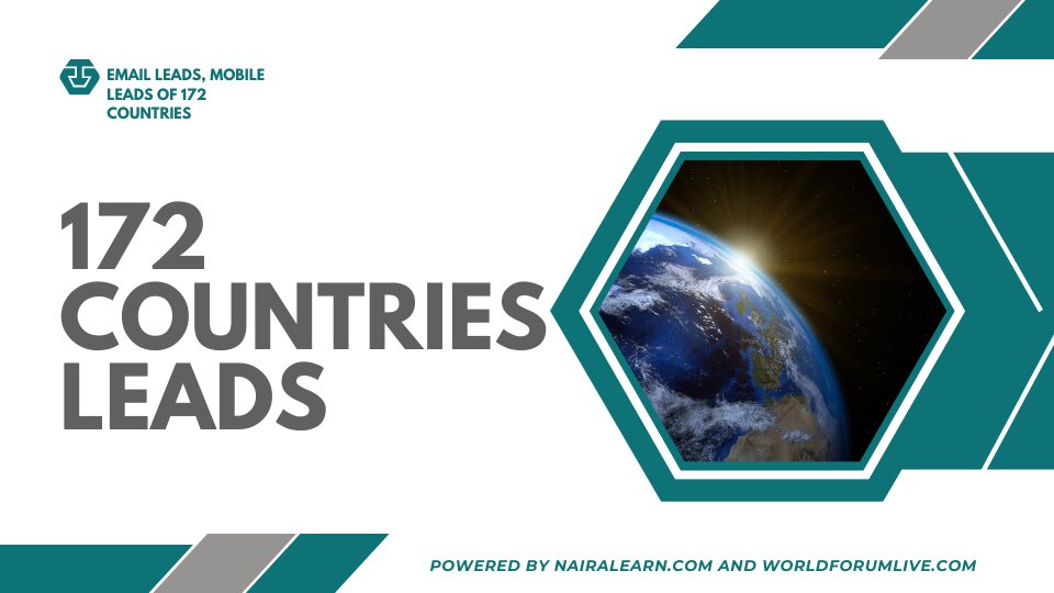 172 Countries Leads Database Here